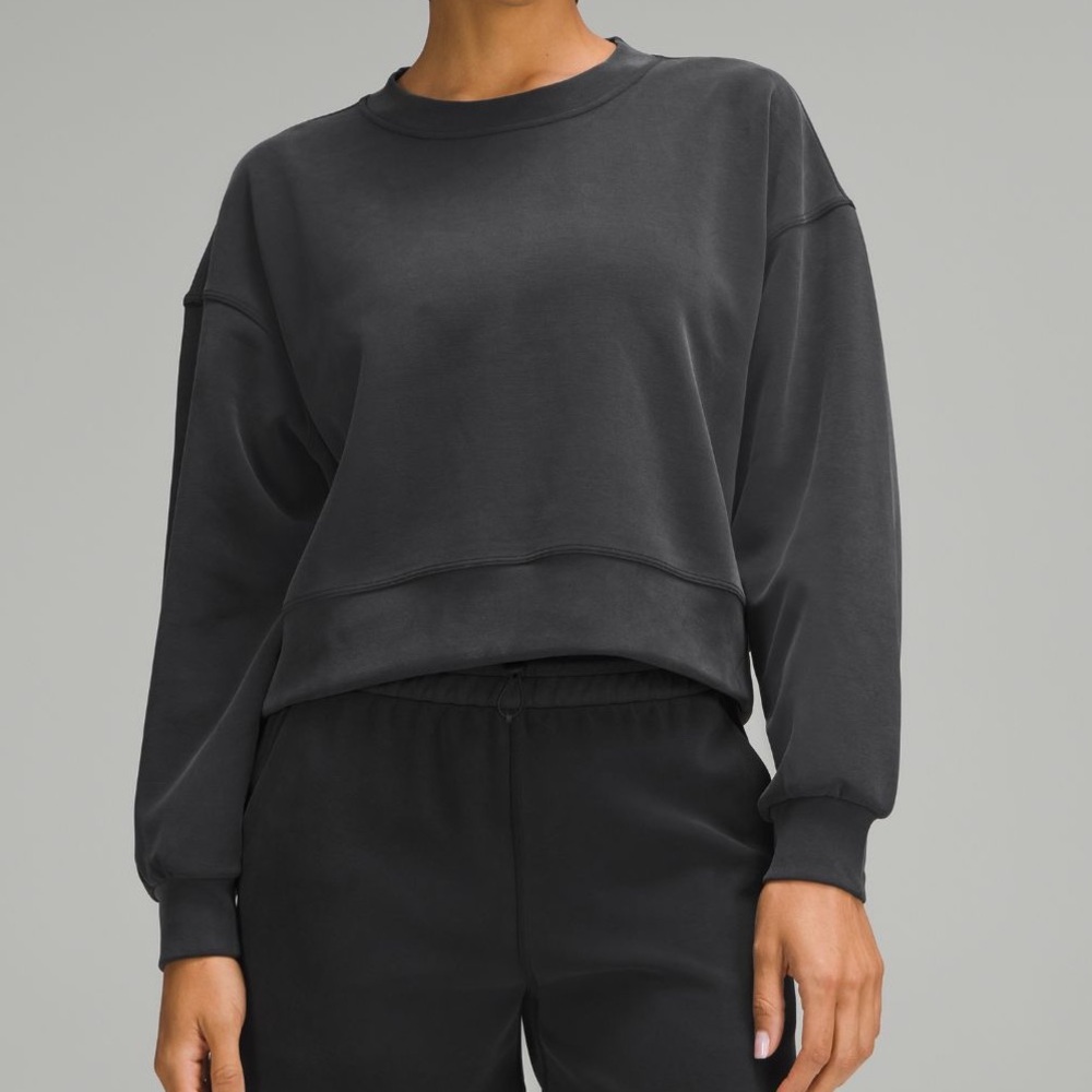 lululemon athletica Charcoal Crew Neck Sweater